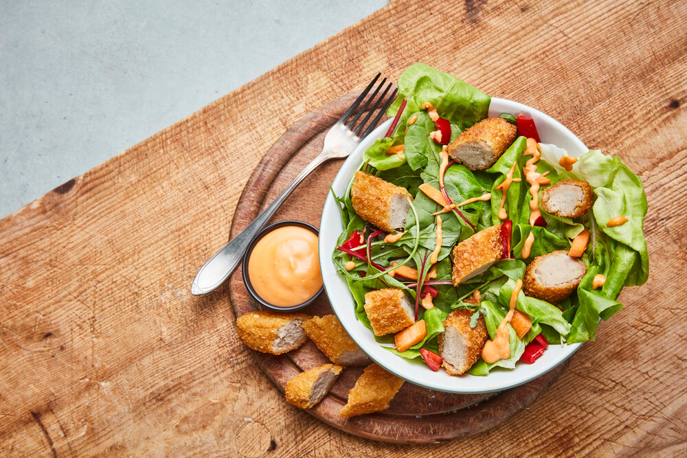 Cornstick-Salat mit Cocktail-Dressing