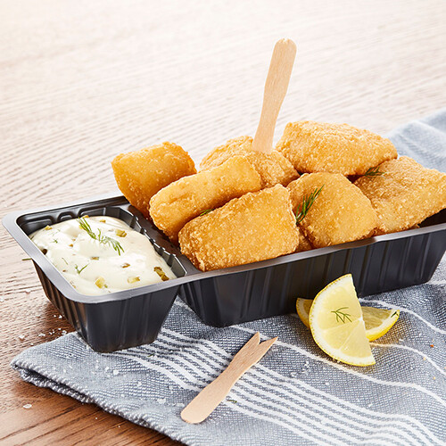 Kibbeling met zelfgemaakte remoulade saus