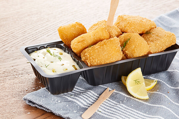 Kibbeling met zelfgemaakte remoulade saus